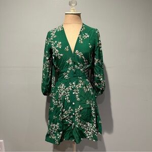 Faithfull the Brand Green Floral Dress